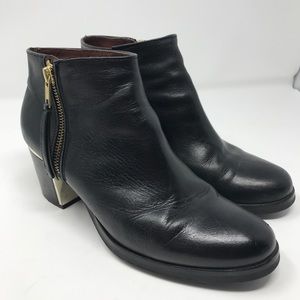 Eric Michael Black Chunky Heel Boots Size 39